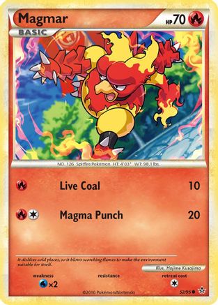 Magmar  - Reverse Holofoil Unleashed - Common