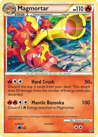 Magmortar 002/95  - Reverse Holofoil Unleashed - Holo Rare
