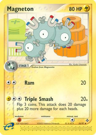 Magneton - 35/97 - Uncommon - Reverse Holo