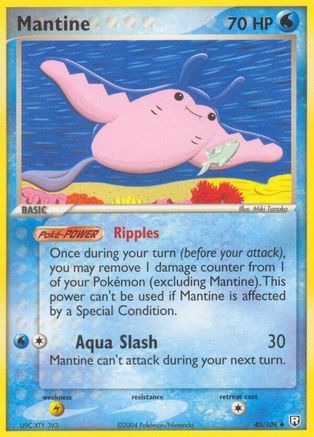 Mantine - 45/109 - Uncommon - Reverse Holo