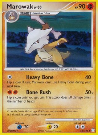 Marowak - 63/146 - Uncommon - Reverse Holo