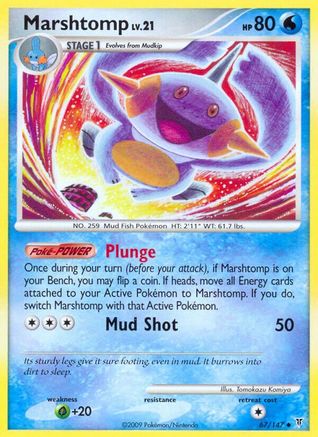 Marshtomp - 67/147 - Uncommon - Reverse Holo