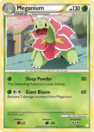 Meganium - 26/123 - Rare - Reverse Holo