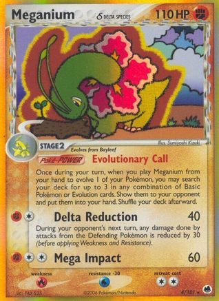 Meganium (Delta Species) - 4/101 - Holo Rare