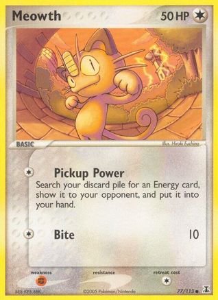 Meowth - 77/113 - Common - Reverse Holo