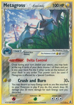 Metagross (Delta Species) - 11/113 - Holo Rare - Reverse Holo
