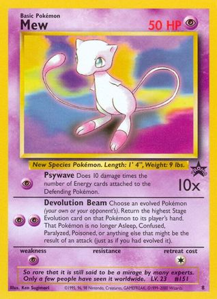 Mew (8) 008  WoTC Promo - Promo