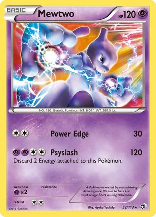 Mewtwo - 53/113 - Holo Rare - Reverse Holo