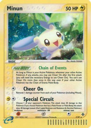 Minun - 7/97 - Holo Rare