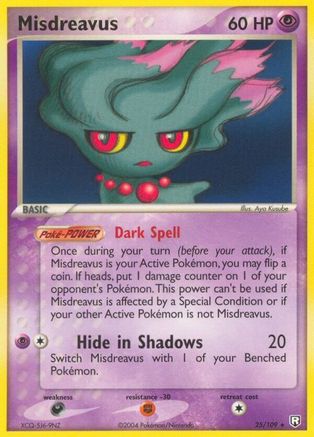 Misdreavus - 25/109 - Rare - Reverse Holo