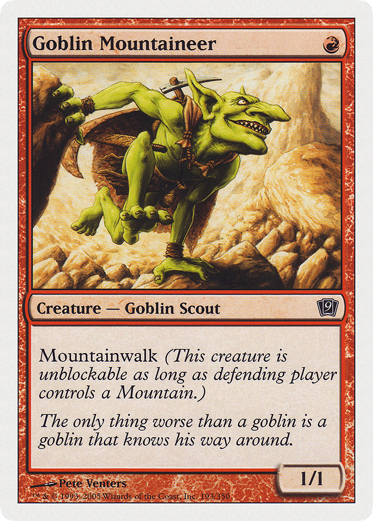 Goblin Mountaineer (9ED-193)  Foil