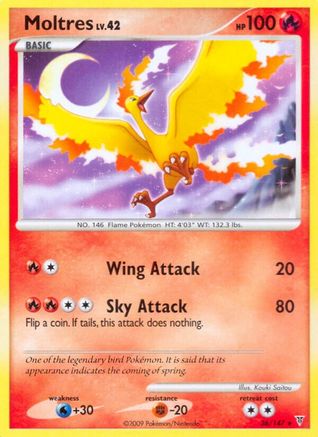 Moltres (36) - 36/147 - Rare - Reverse Holo