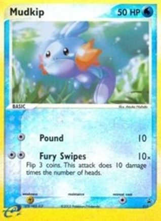 Mudkip (e-League) - 10/40 - Promo - Reverse Holo