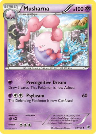 Musharna - 40/101 - Uncommon - Reverse Holo