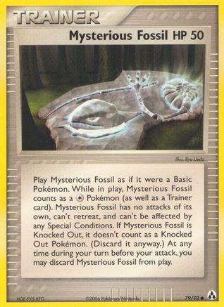 Mysterious Fossil - 79/92 - Common - Reverse Holo