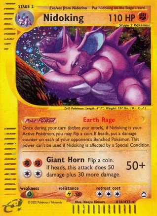 Nidoking - H18/147 - Holo Rare
