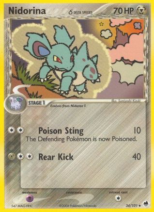 Nidorina (Delta Species) - 34/101 - Uncommon