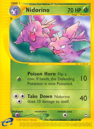 Nidorino - 55/147 - Uncommon - Reverse Holo