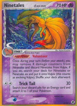 Ninetales (Delta Species) - 8/101 - Holo Rare