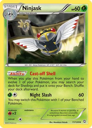 Ninjask  - Reverse Holofoil Dragons Exalted - Uncommon