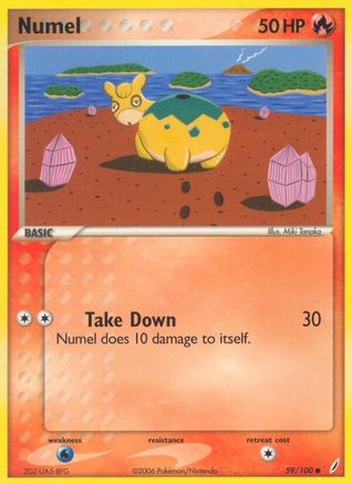 Numel - 59/100 - Common - Reverse Holo