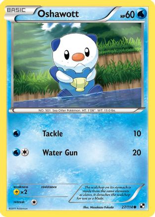 Oshawott (27) - 27/114 - Common - Reverse Holo