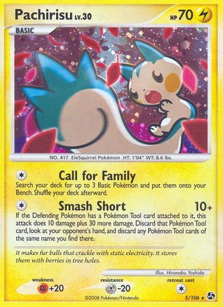 Pachirisu - 5/106 - Holo Rare - Reverse Holo