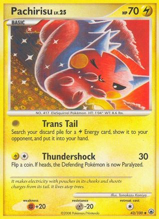Pachirisu - 43/100 - Uncommon - Reverse Holo
