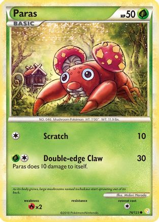 Paras - 76/123 - Common - Reverse Holo