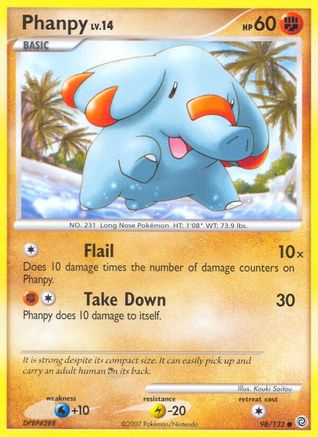 Phanpy - 98/132 - Common - Reverse Holo