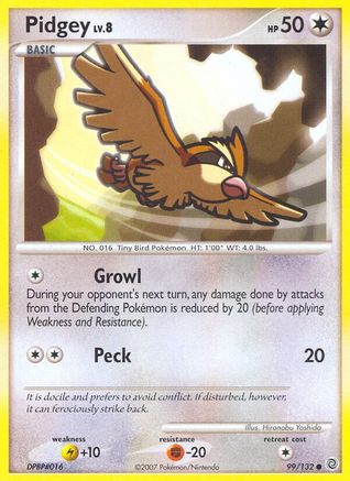 Pidgey - 99/132 - Common - Reverse Holo