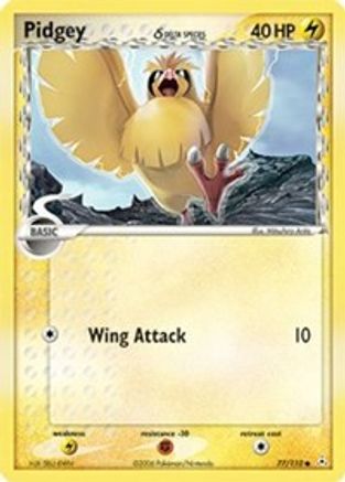 Pidgey (Delta Species) - 77/110 - Common - Reverse Holo