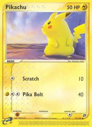 Pikachu - 72/100 - Common - Reverse Holo