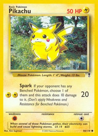 Pikachu - 86/110 - Common - Reverse Holo