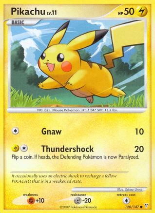Pikachu - 120/147 - Common - Reverse Holo