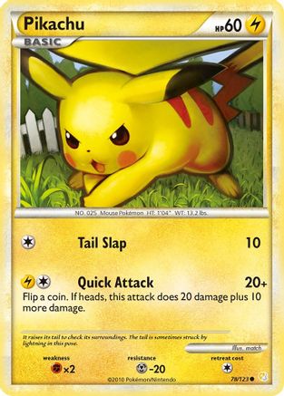 Pikachu 78/123 - HeartGold SoulSilver - Common