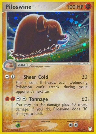 Piloswine - 13/109 - Holo Rare
