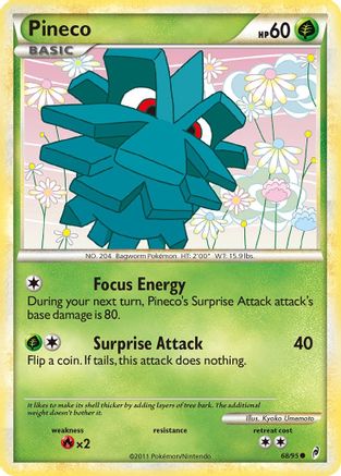 Pineco - 68/95 - Common - Reverse Holo