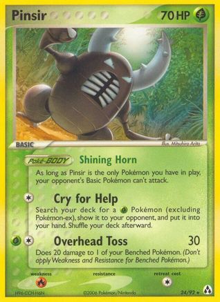 Pinsir - 24/92 - Rare - Reverse Holo