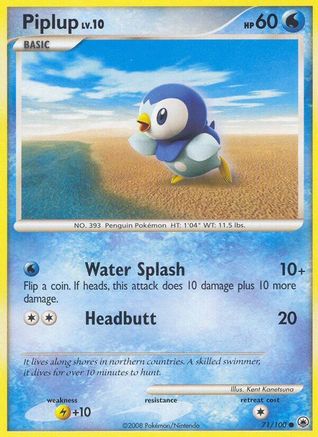 Piplup (71) - 71/100 - Common