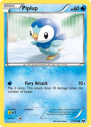 Piplup - 27/108 - Common - Reverse Holo