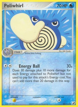 Poliwhirl - 68/115 - Common - Reverse Holo