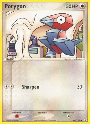 Porygon - 80/113 - Common - Reverse Holo