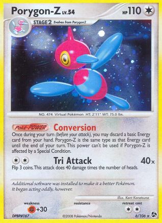Porygon-Z - 6/106 - Holo Rare - Reverse Holo