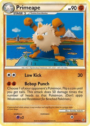Primeape 022  Unleashed - Rare