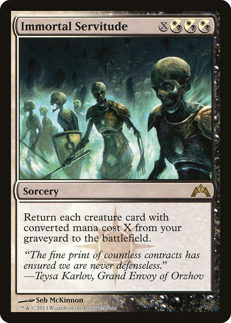 Immortal Servitude (GTC-220)  Foil