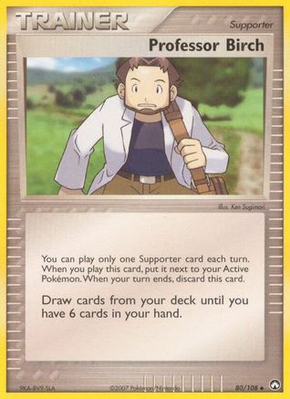 Professor Birch - 80/108 - Uncommon - Reverse Holo