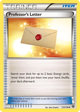 Professor's Letter - 123/146 - Uncommon - Reverse Holo