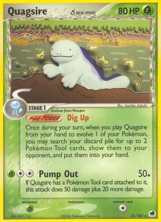 Quagsire (Delta Species) - 21/101 - Rare - Reverse Holo