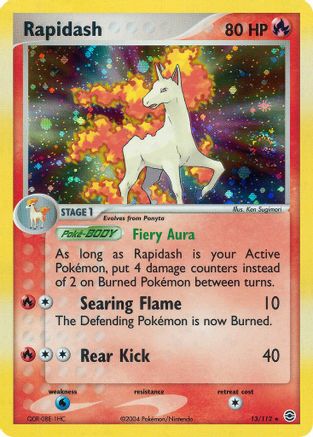 Rapidash - 13/112 - Holo Rare